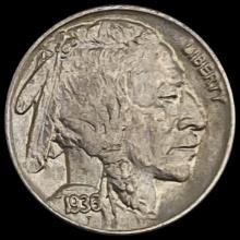 1936 Buffalo Nickel CHOICE BU CHOICE BU