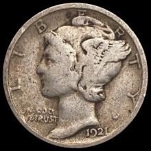 1921 Mercury Dime NICELY CIRCULATED NICELY CIRCUL