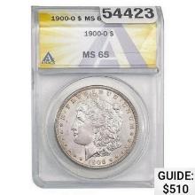 1900-O Morgan Silver Dollar ANACS MS65