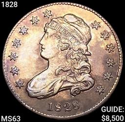 1828 Capped Bust Quarter CHOICE BU