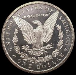 1885-CC Morgan Silver Dollar GEM BU DMPL