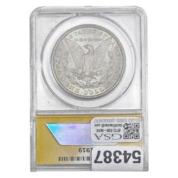 1887-S Morgan Silver Dollar ANACS MS63