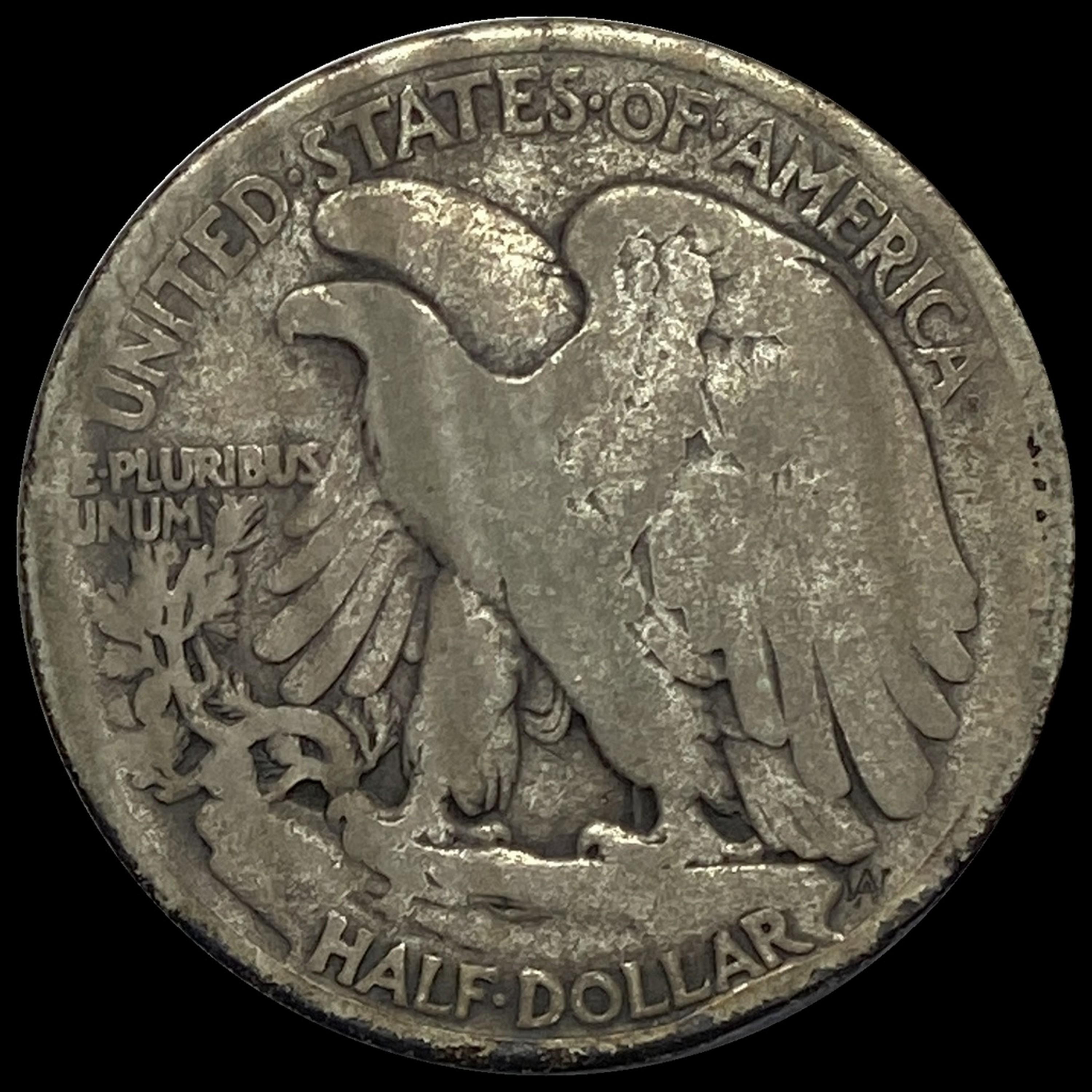 1916-S Walking Liberty Half Dollar NICELY CIRC