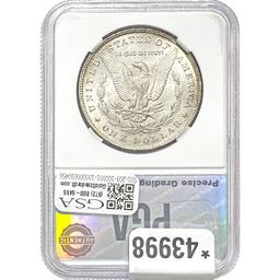 1890-O Morgan Silver Dollar PGA MS64