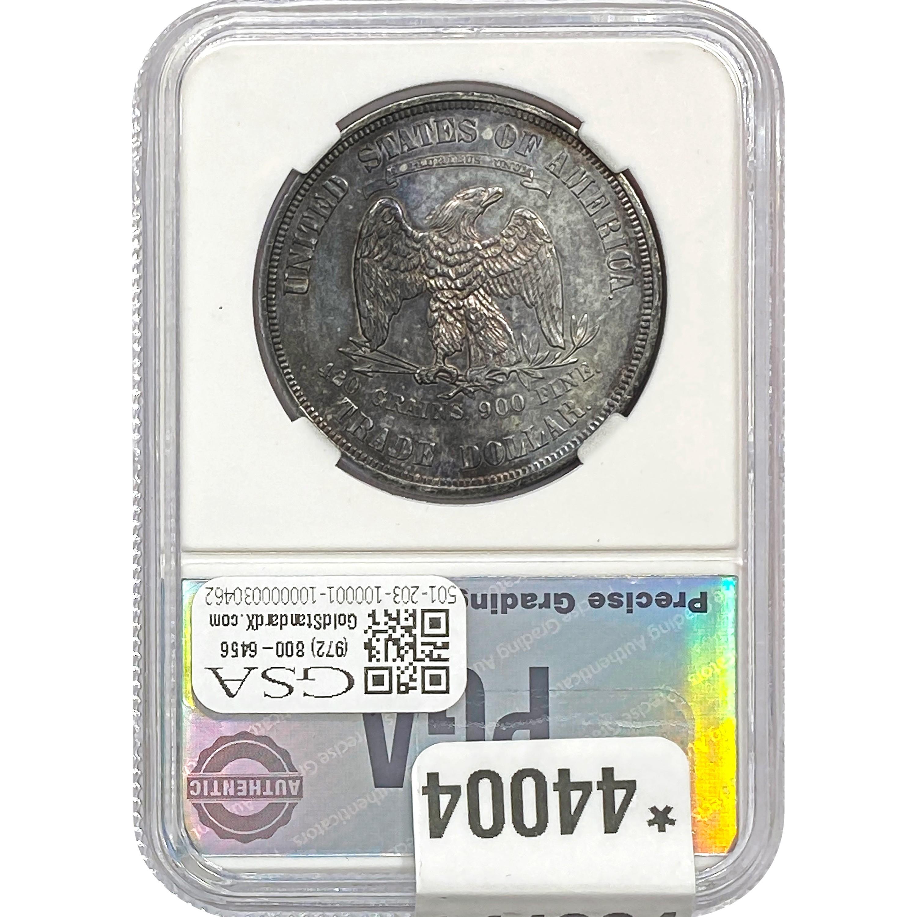 1873 Trade Dollar PGA MS64