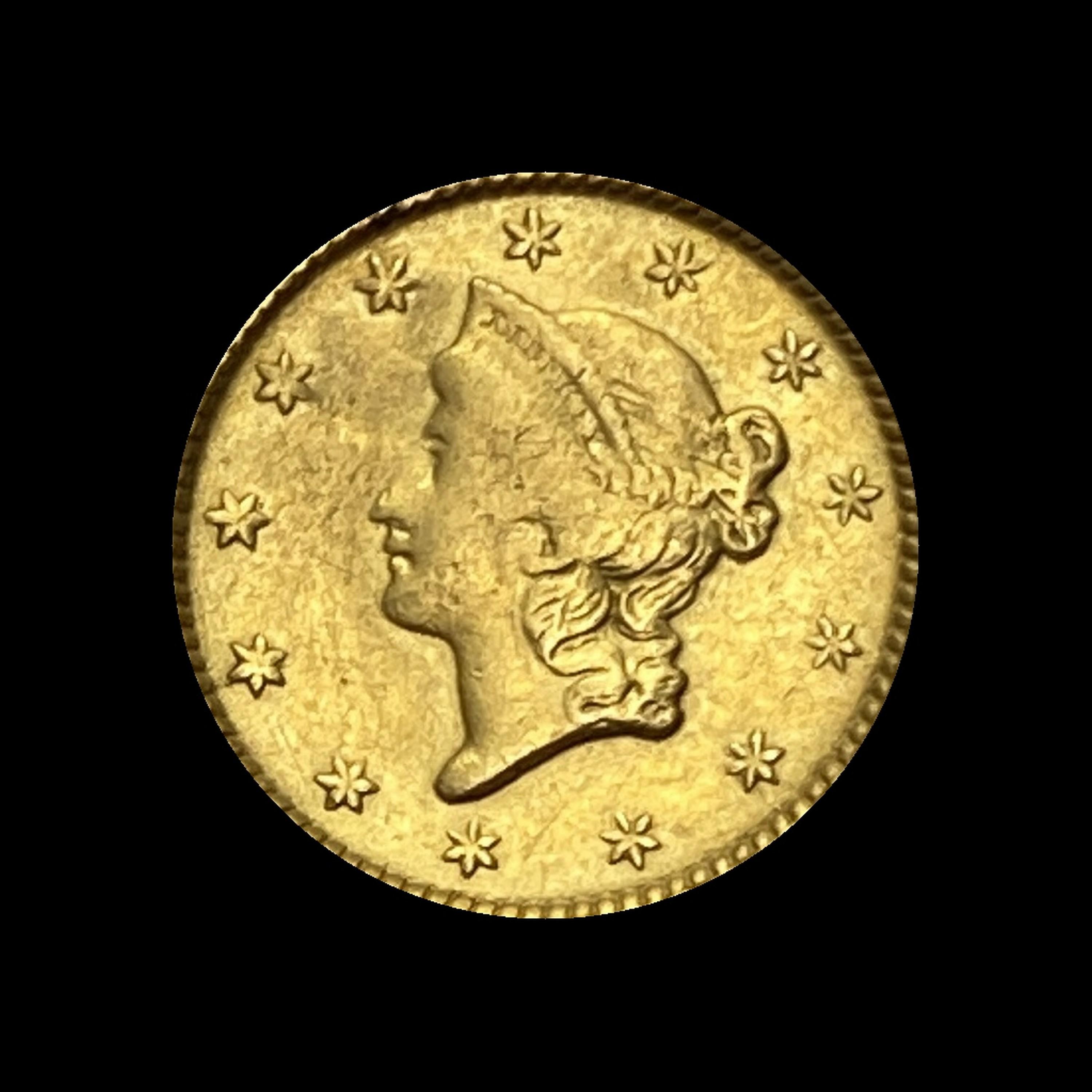 1851 Gold $1 Liberty Head Type 1 HIGH GRADE