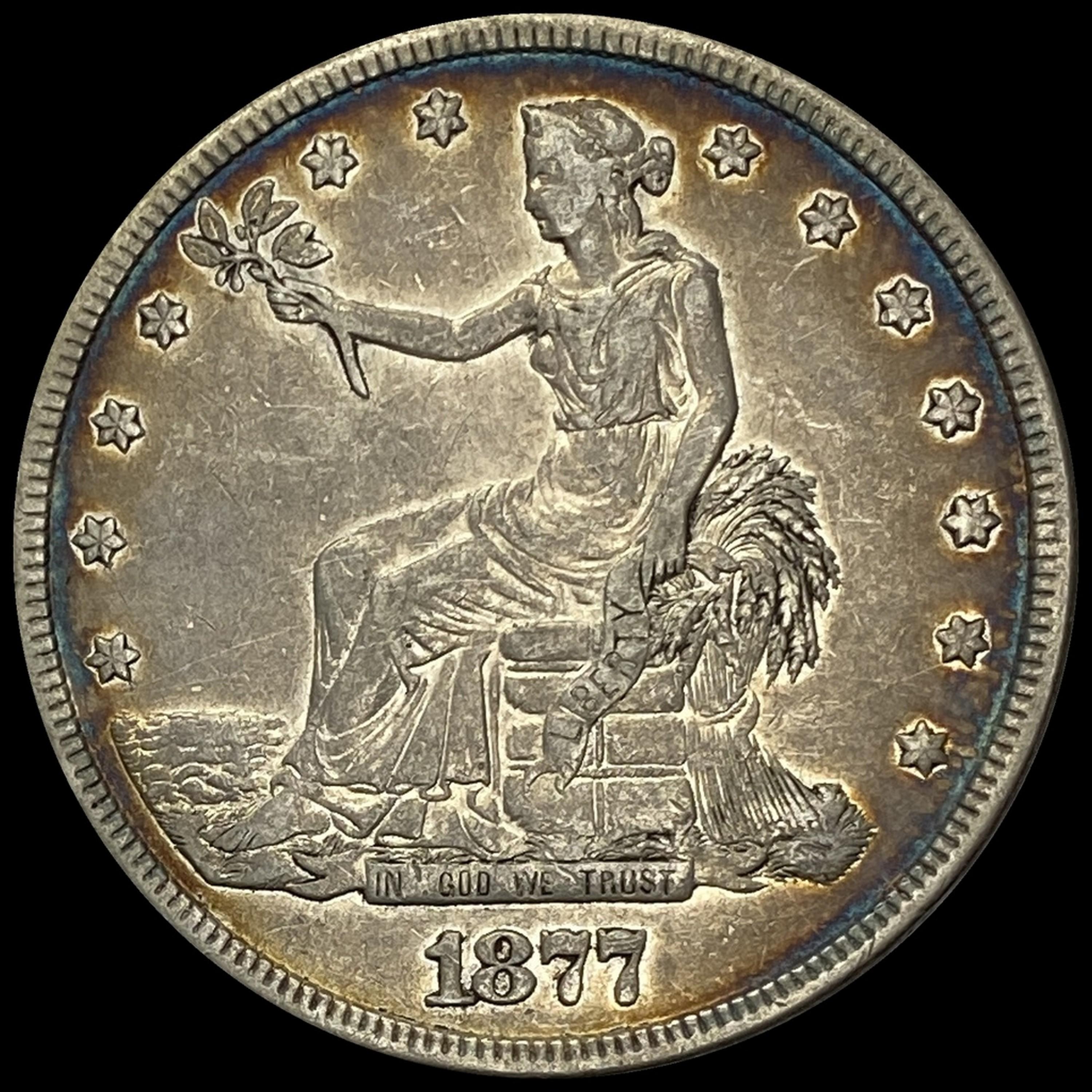 1877-S Silver Trade Dollar LIGHTLY CIRCULATED