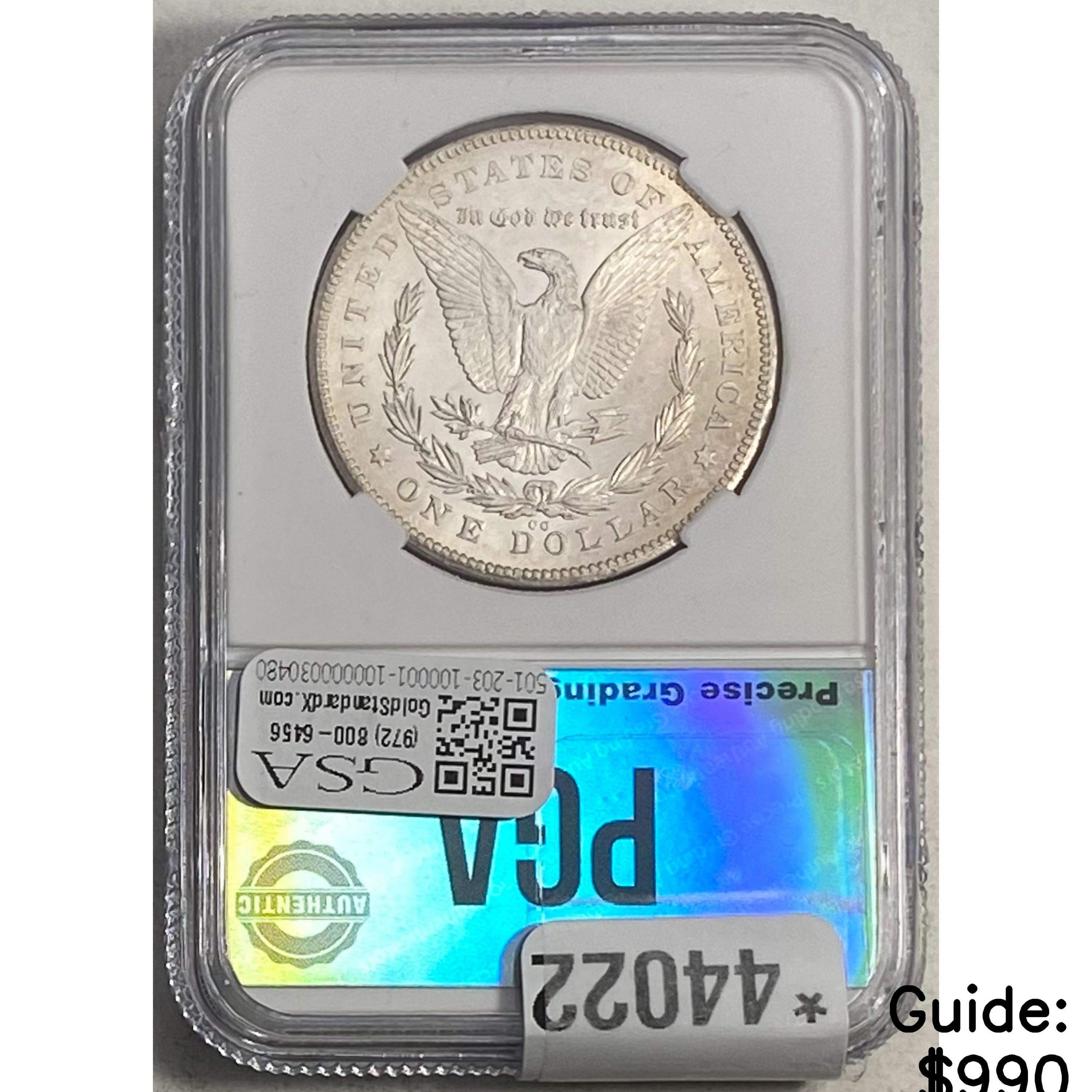 1878-CC Silver Morgan Dollar PGA MS64+