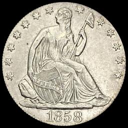1858-O Seated Liberty Half Dollar CLOSE UNC