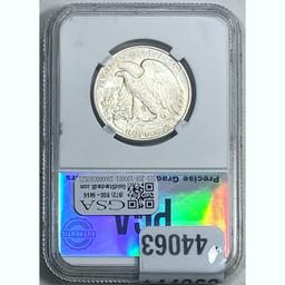 1941 50C Walking Liberty PGA MS65