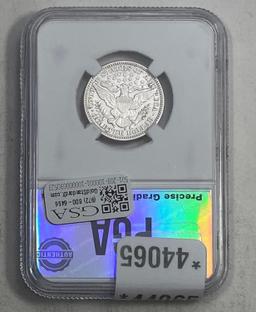 1911-S Barber Quarter PGA MS63