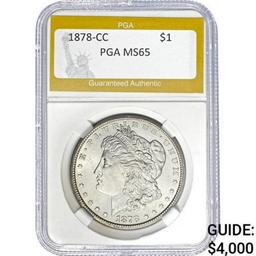 1878-CC Morgan Dollar MS65