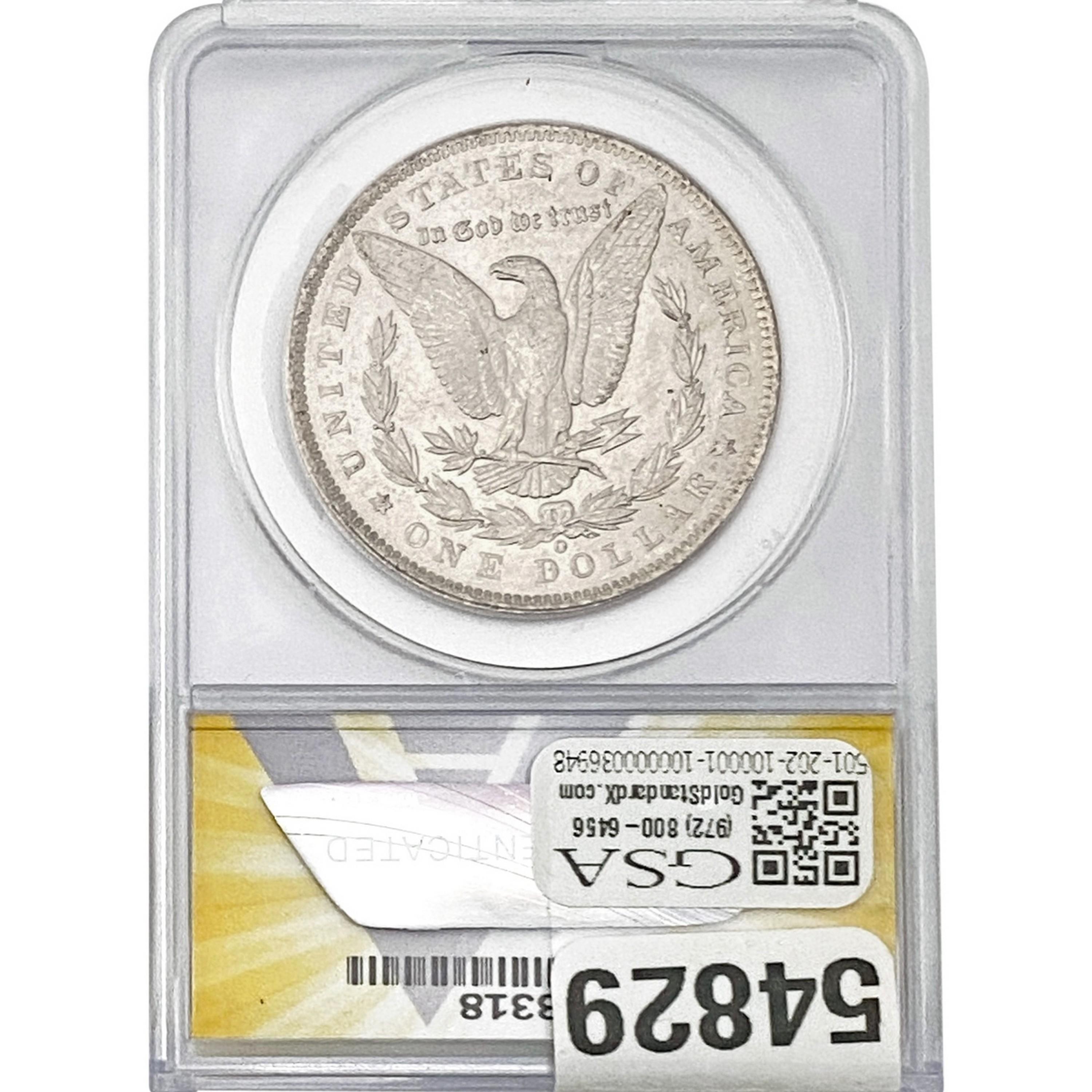 1890-O Morgan Silver Dollar ANACS MS61