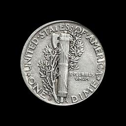 1919-D Silver Mercury Dime CLOSELY UNC