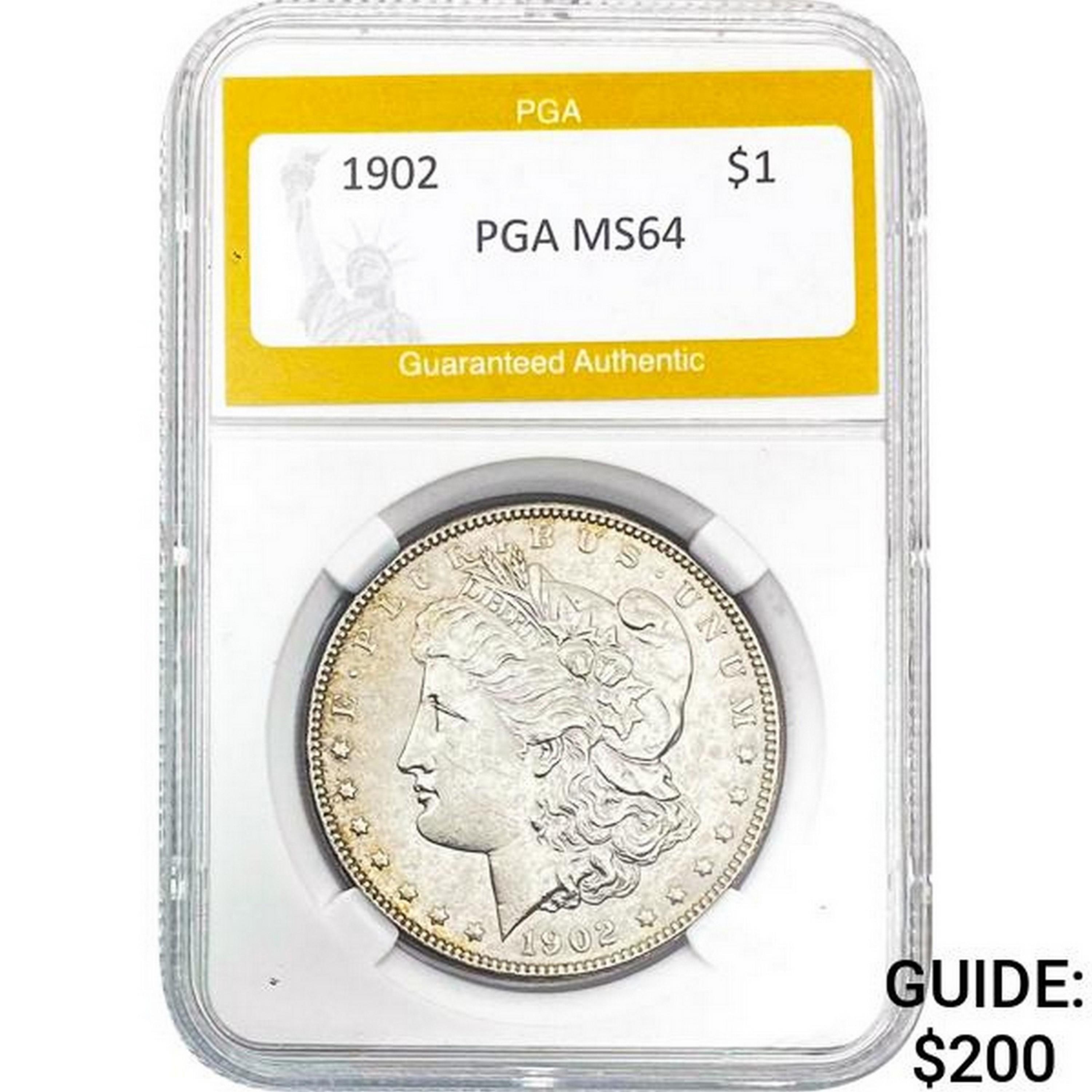 1902 Morgan Silver Dollar PGA MS64