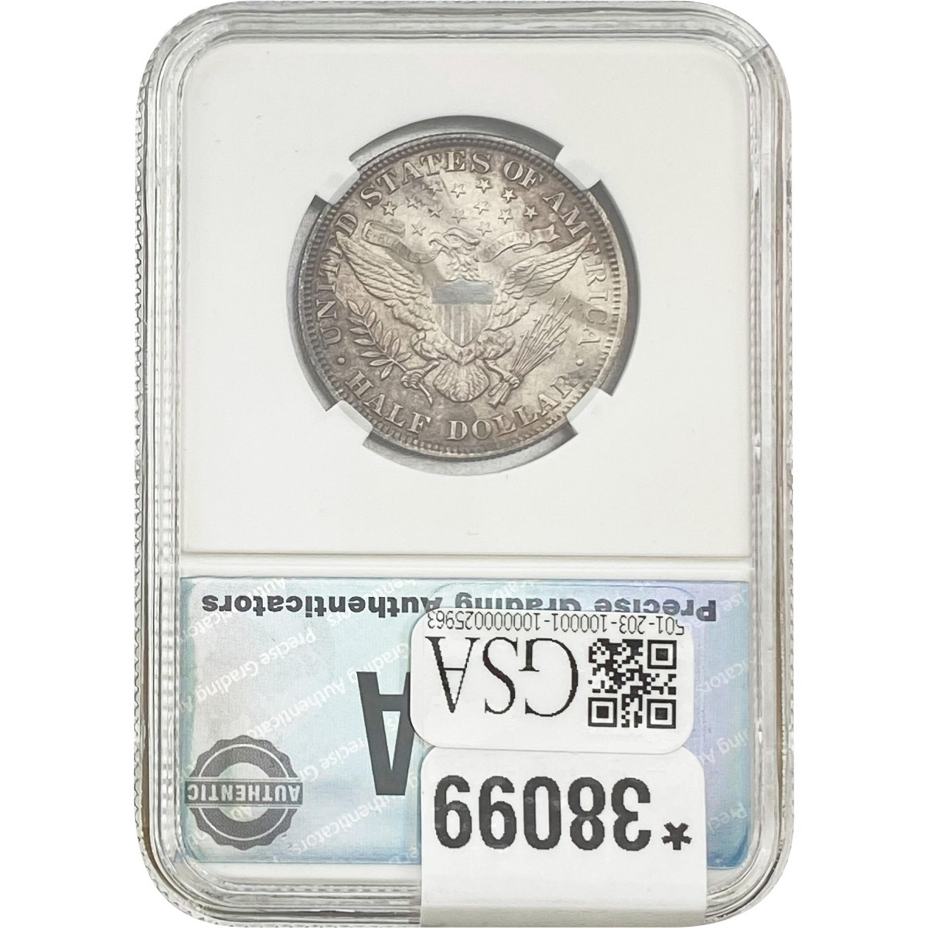 1898 Barber Half Dollar PGA MS64