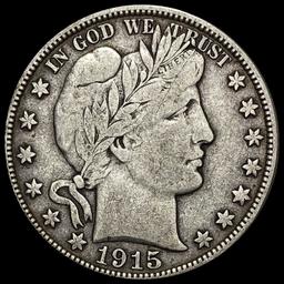 1915-D Silver Barber Half Dollar LIGHTLY CIRCULATED