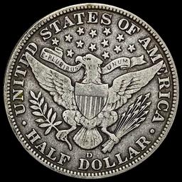 1915-D Silver Barber Half Dollar LIGHTLY CIRCULATED