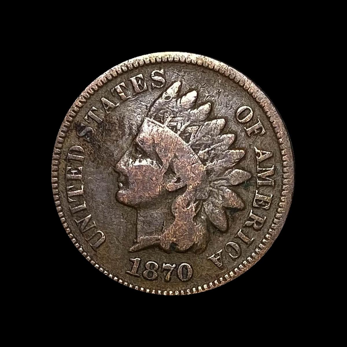 1870 Indian Head Cent LIGHTLY CIRCULATED