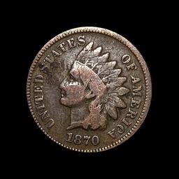 1870 Indian Head Cent LIGHTLY CIRCULATED
