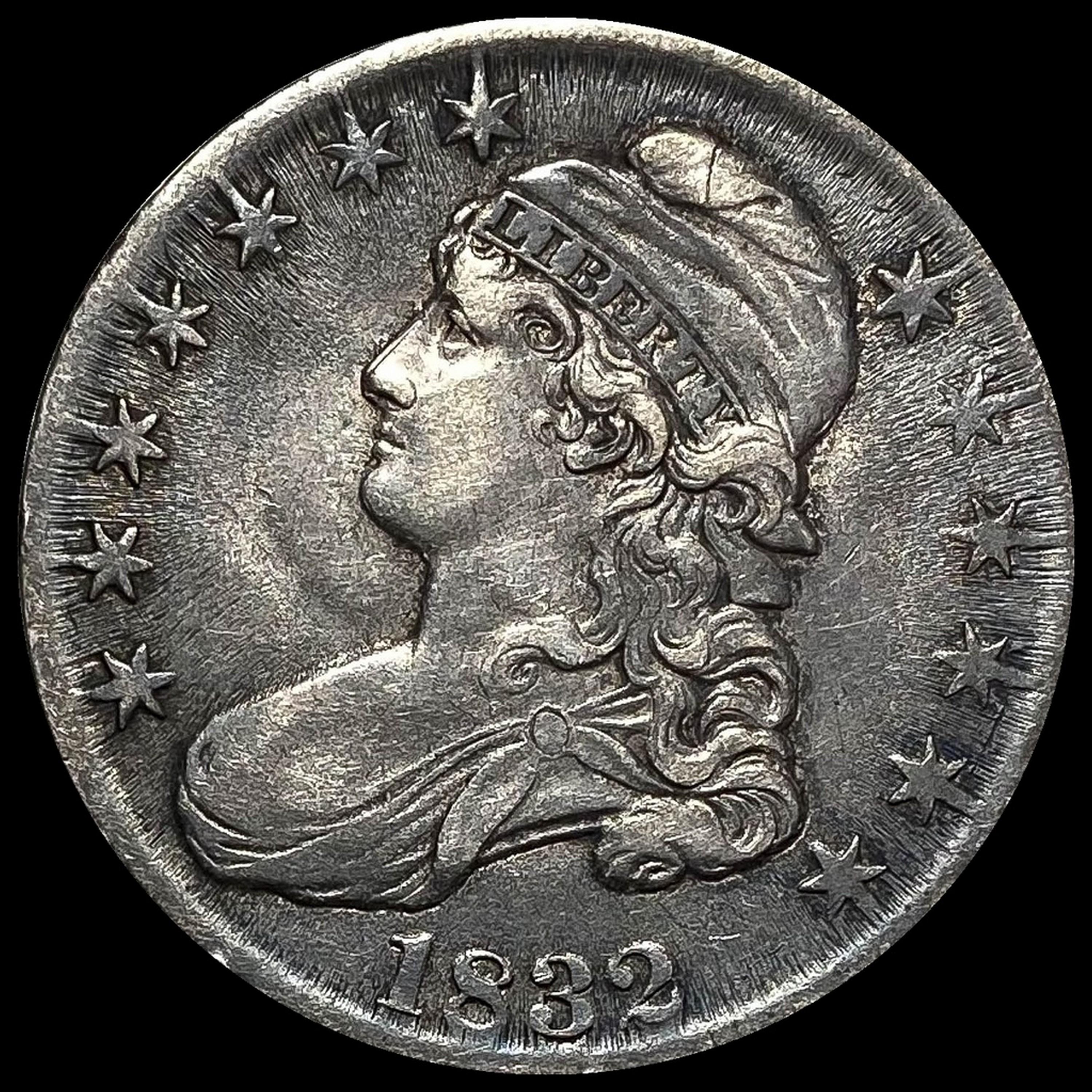 1832 Capped Bust Half Dollar NEARLY UNCIRCULATED