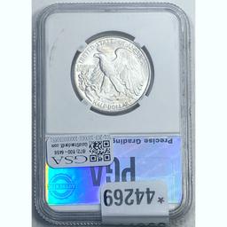 1946 50C Silver PGA MS65