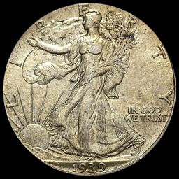 1939 Walking Liberty Half Dollar CHOICE AU