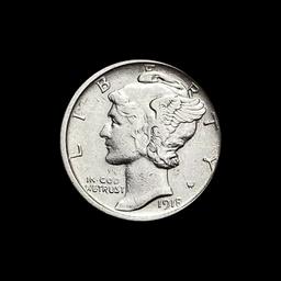 1918-S Mercury Dime CLOSELY UNC