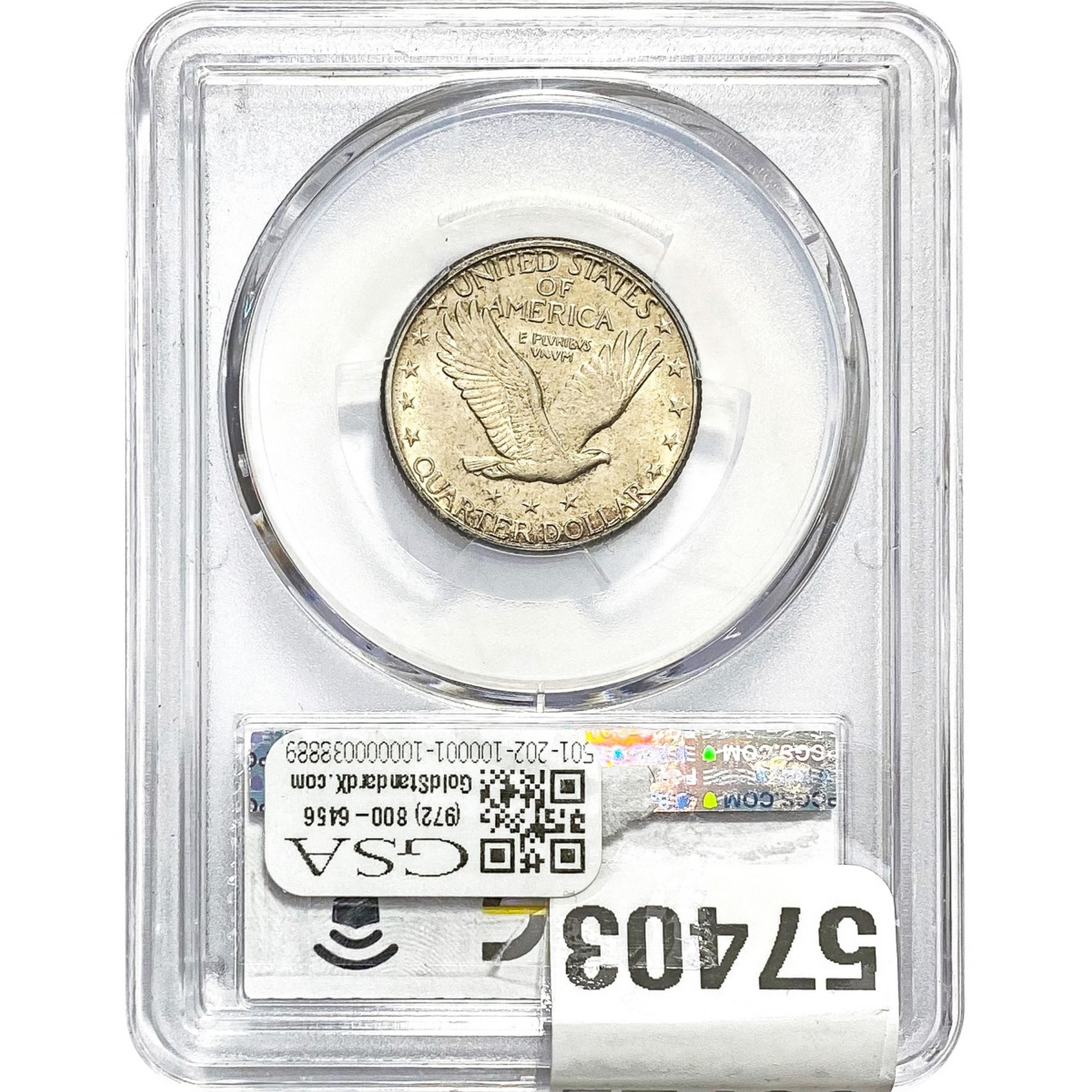 1924-D Standing Liberty Quarter PCGS MS62