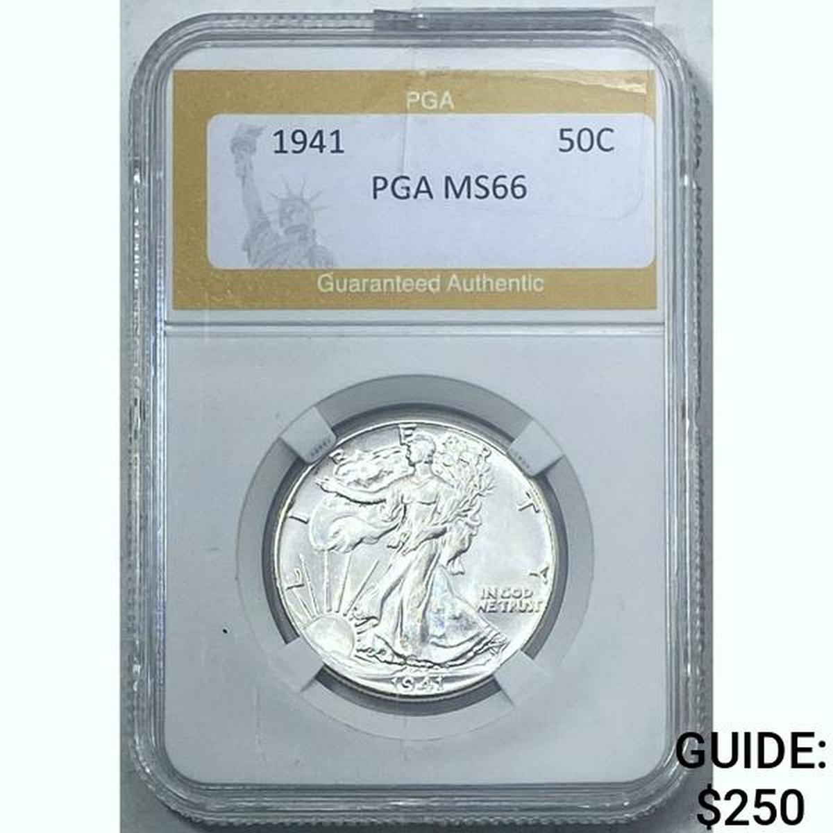 1941 Silver Half Dollar PGA MS66