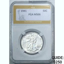 1941 Silver Half Dollar PGA MS66