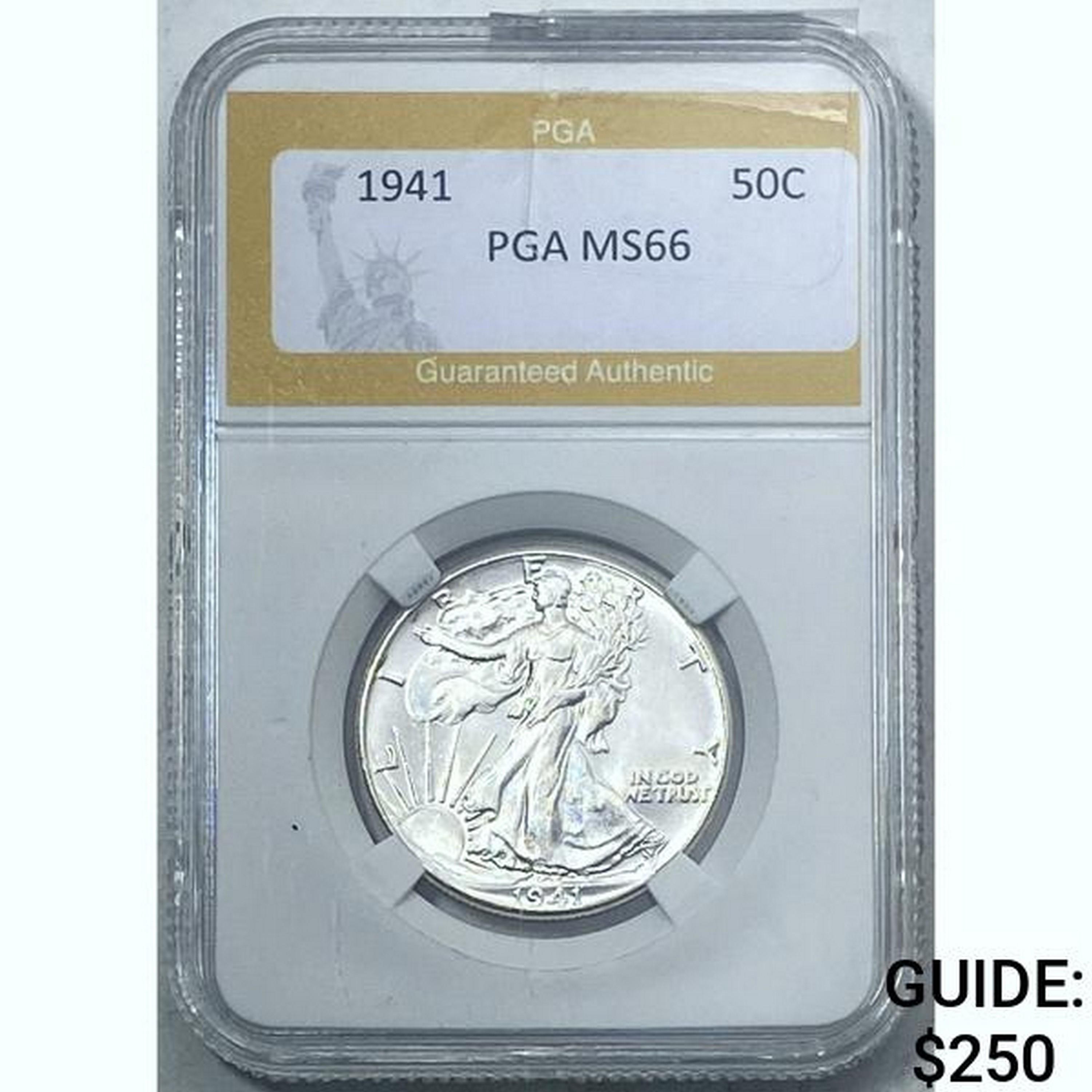 1941 Silver Half Dollar PGA MS66