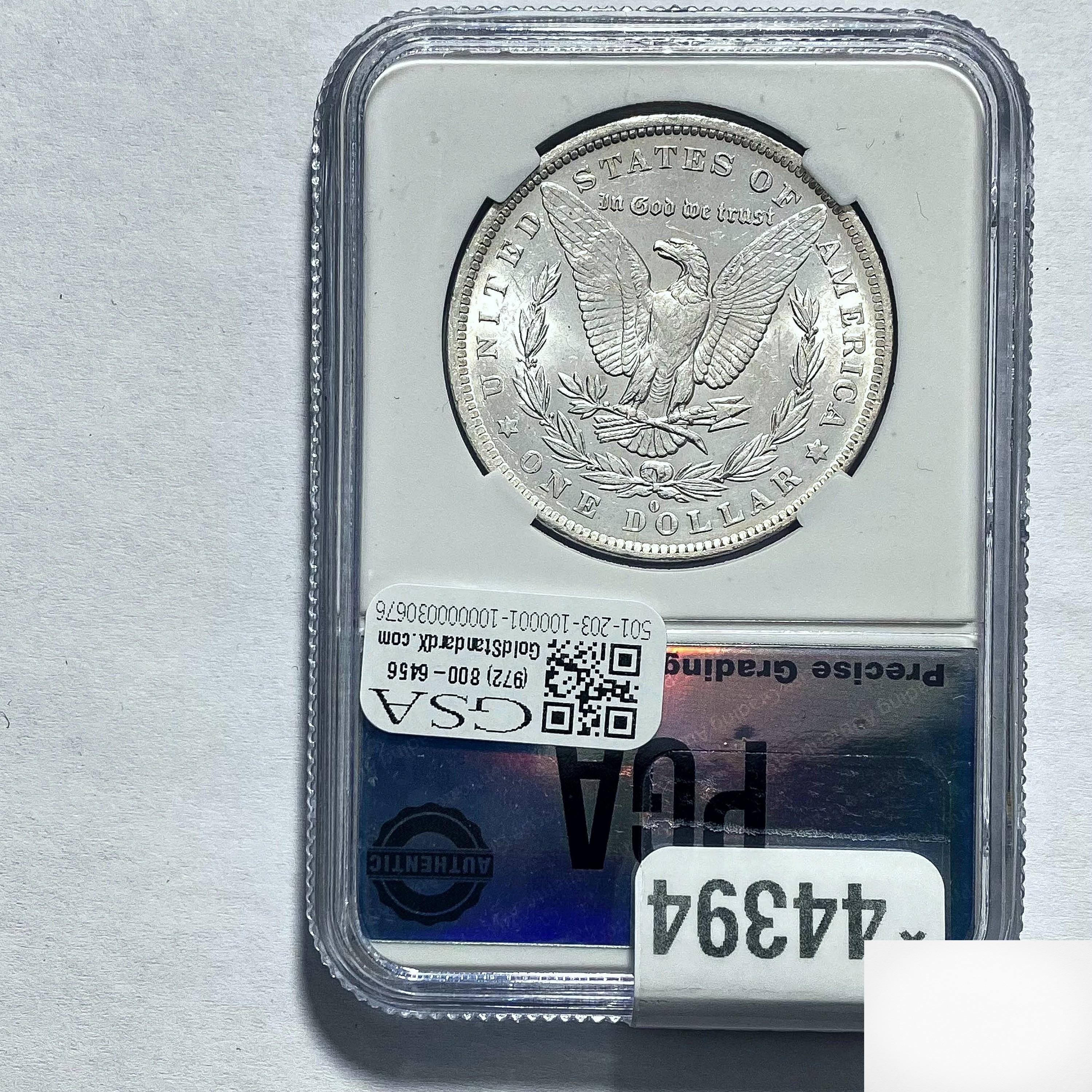 1884-O Morgan Dollar PGA MS65 SILVER
