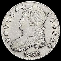 1830 Capped Bust Half Dollar CHOICE AU