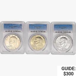 [3] 1972-1974 Eisenhower Dollar PCGS MS67