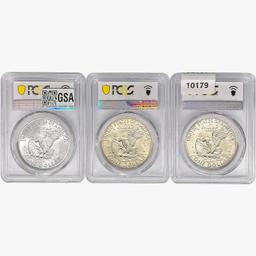 [3] 1972-1974 Eisenhower Dollar PCGS MS67