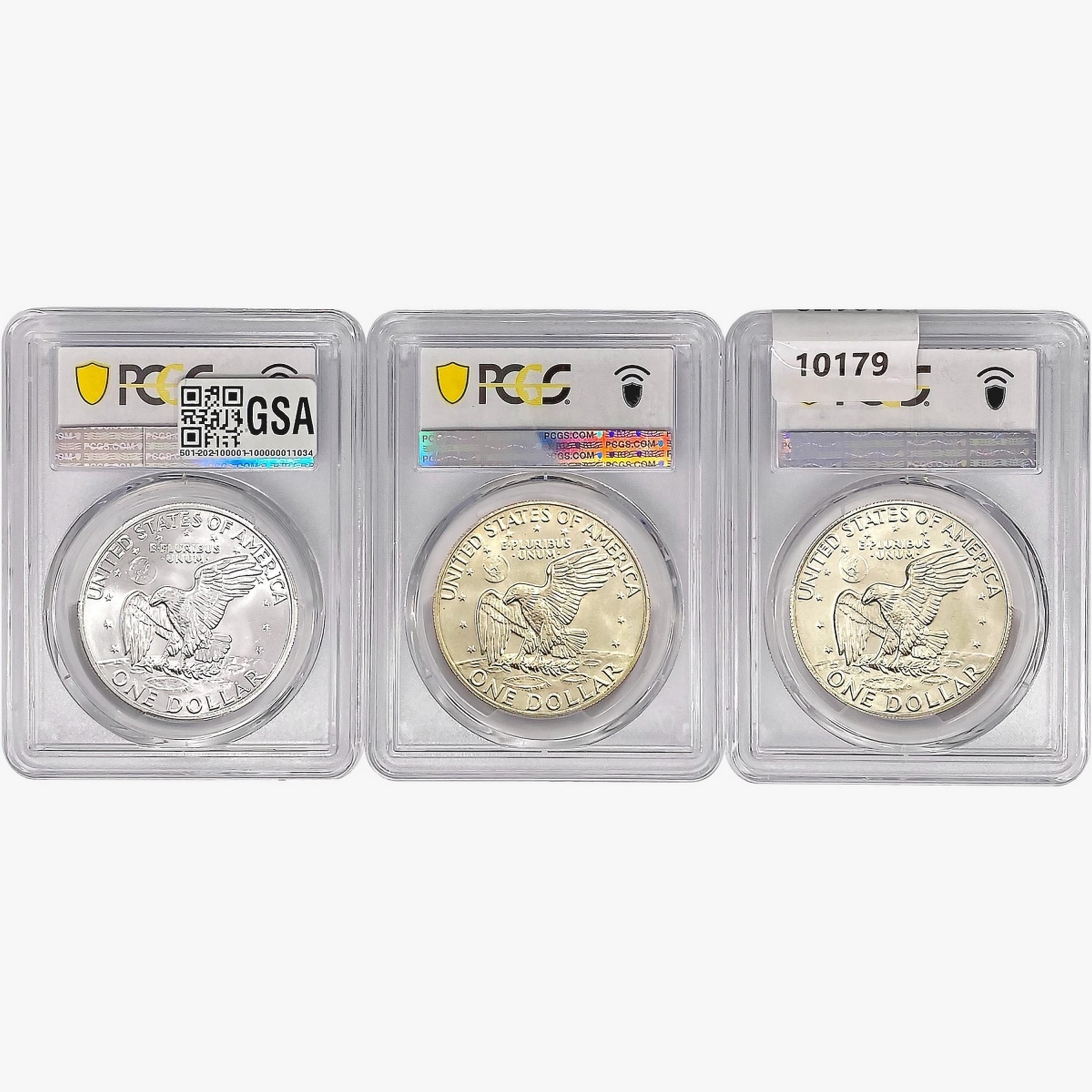 [3] 1972-1974 Eisenhower Dollar PCGS MS67