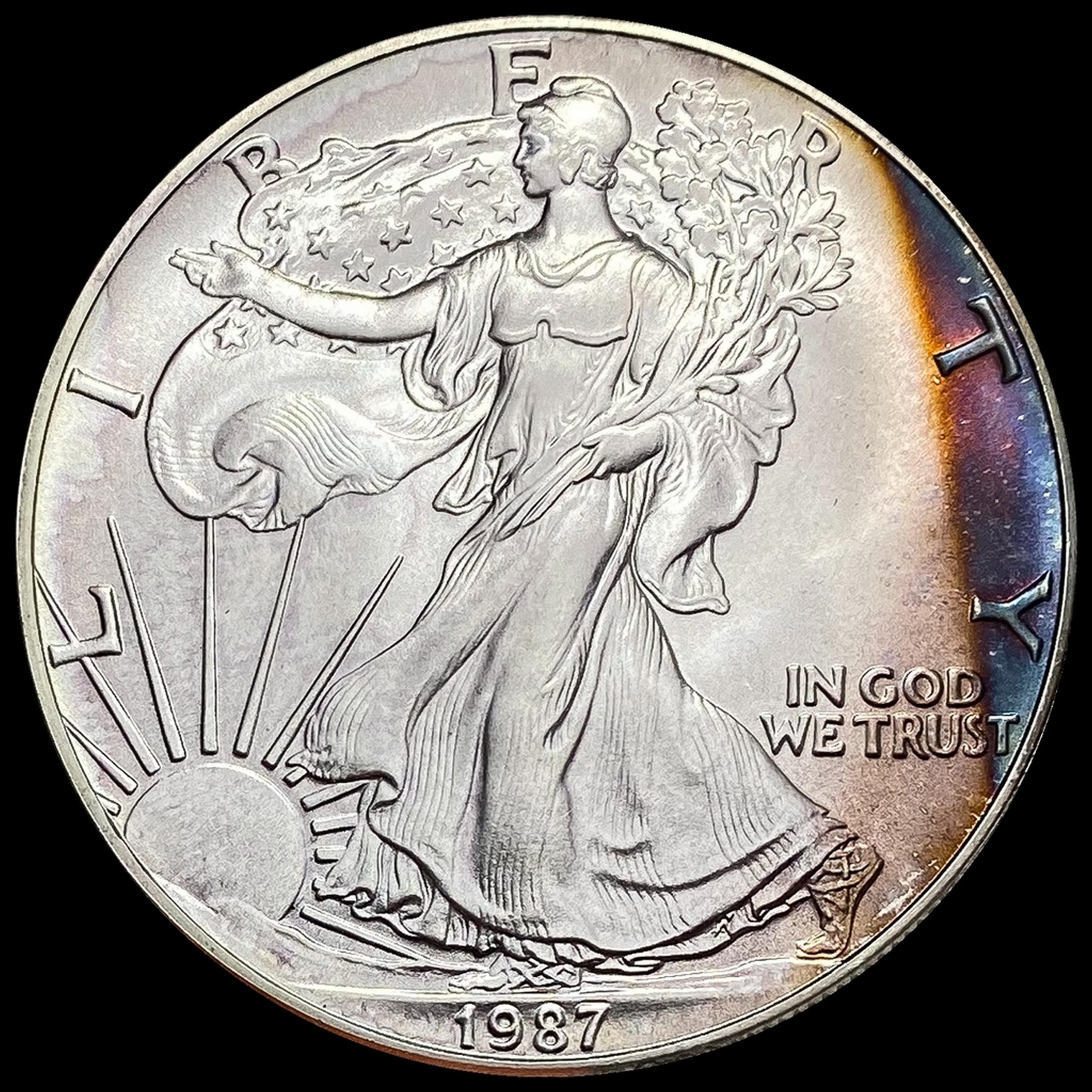 1987 Silver American Eagle $1 SUPERB GEM BU