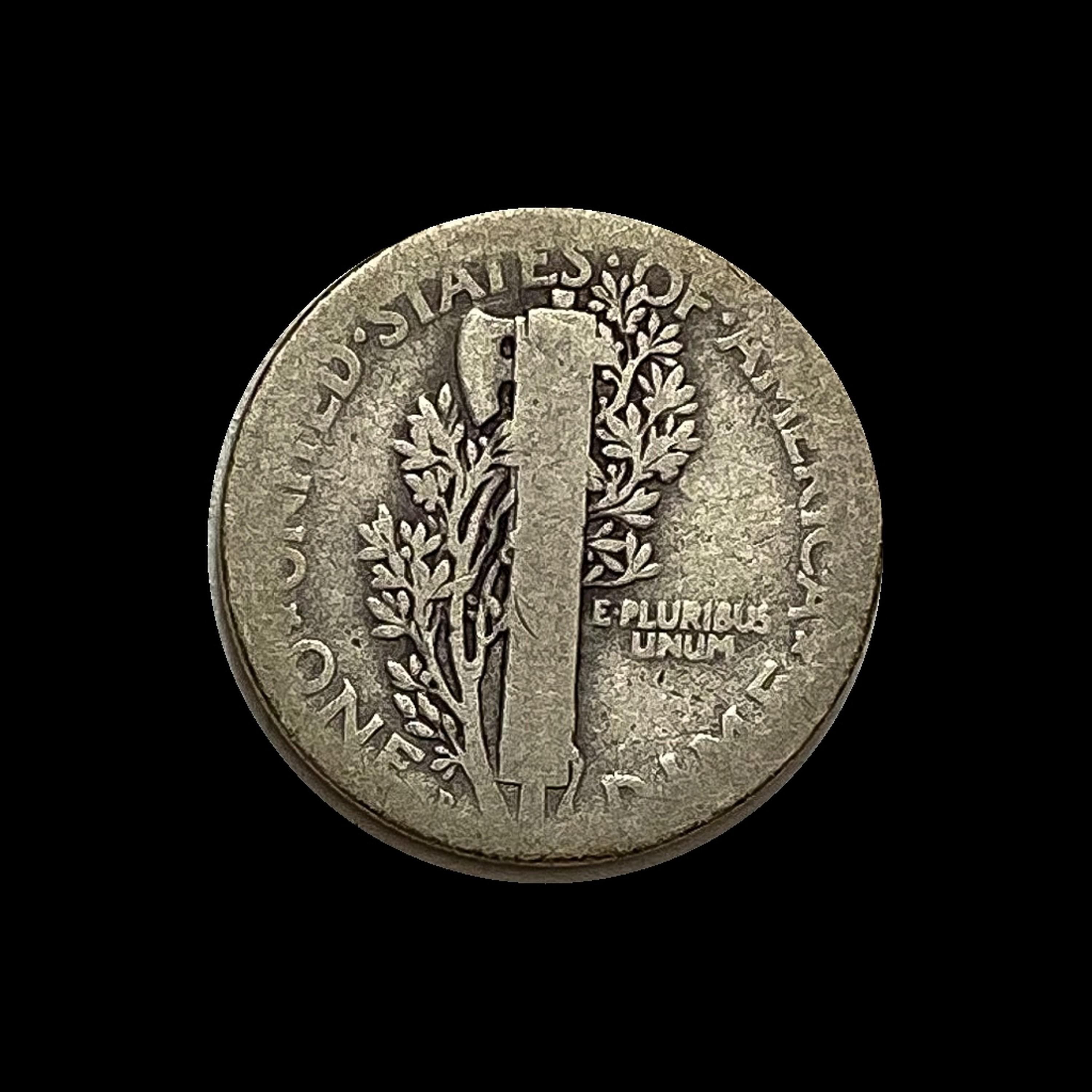 1921-D Silver Mercury Dime NICELY CIRCULATED