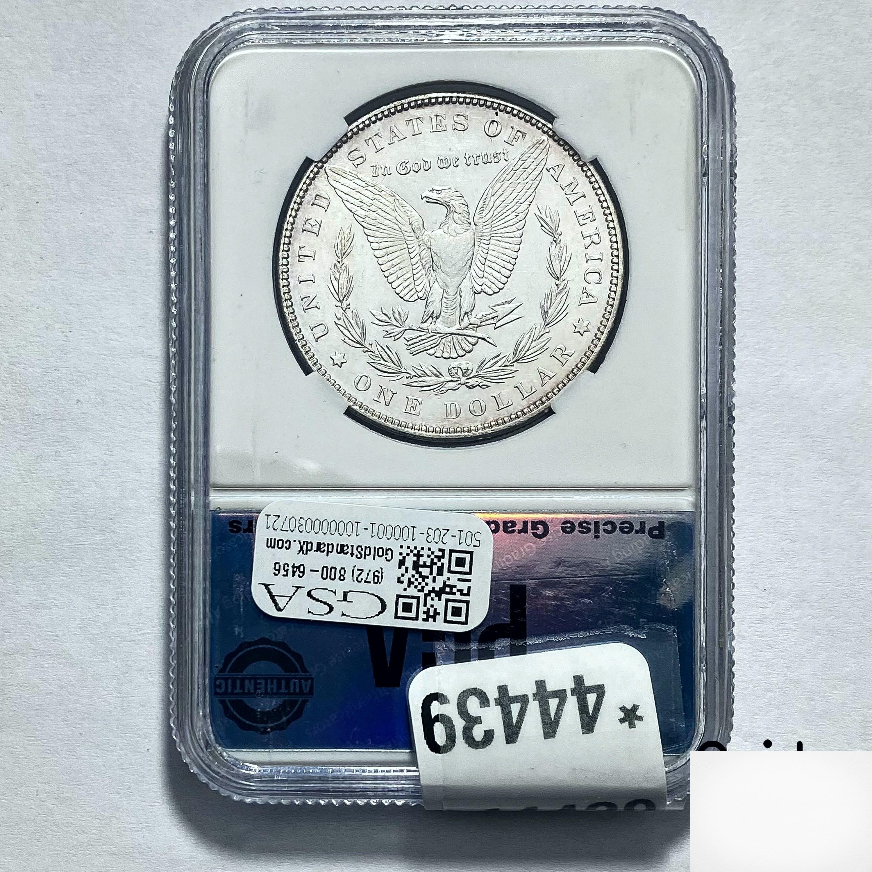 1883 Morgan Dollar PGA MS65 SILVER