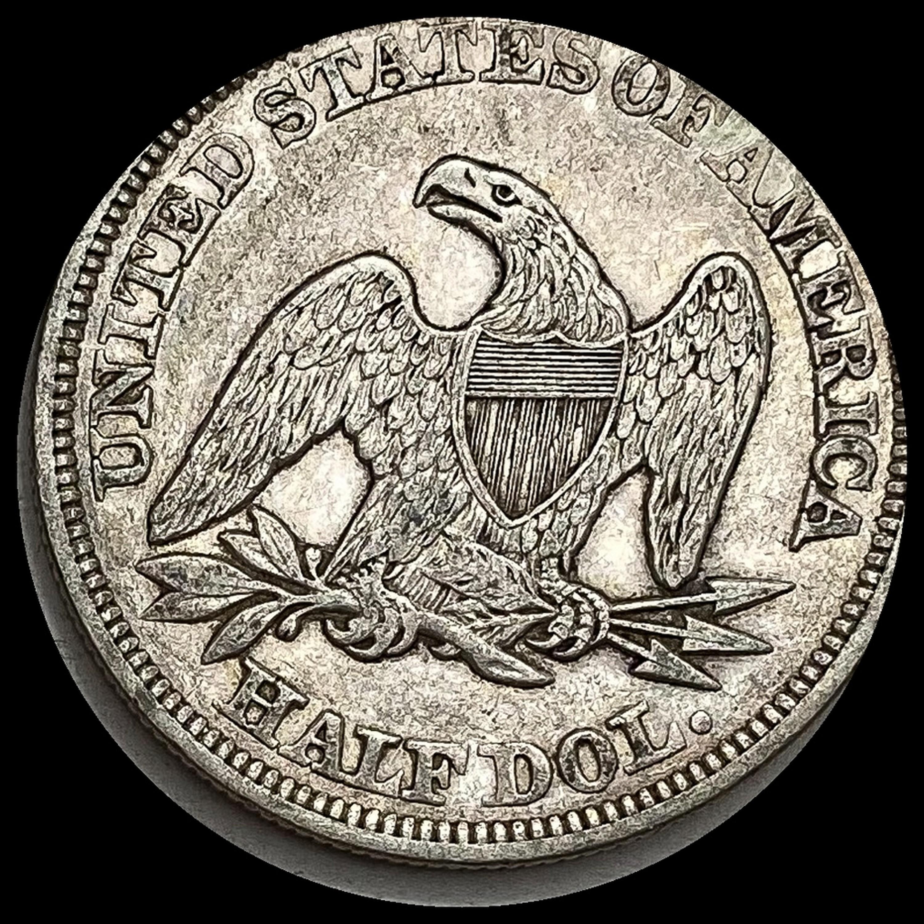 1858 Seated Liberty Half Dollar NEARLY UNCIRCULATED
