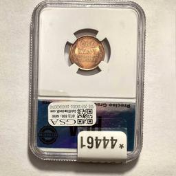 1909 VDB Lincoln Cent PGA MS66 RED
