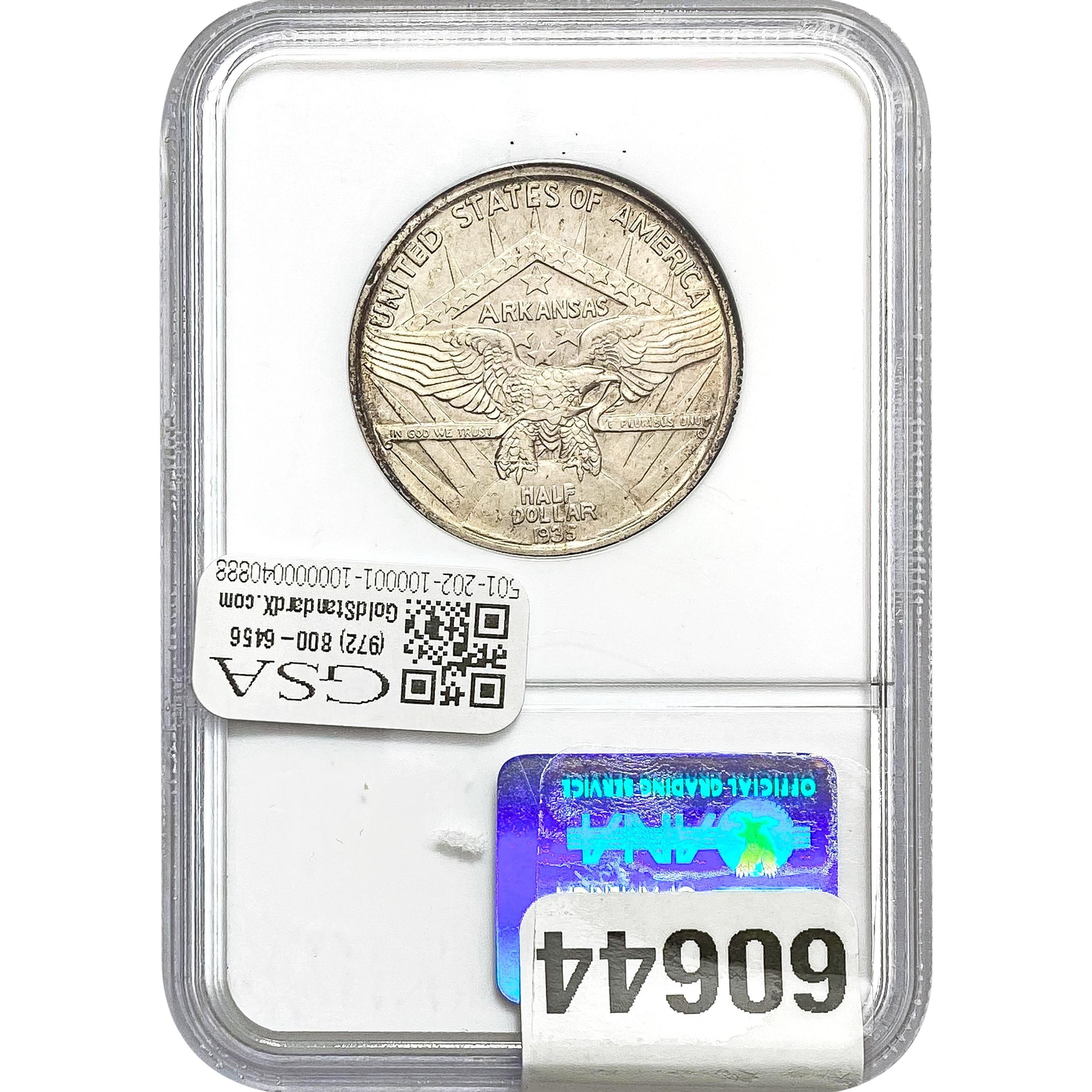 1935 Arkansas Centennial Half Dollar NGC