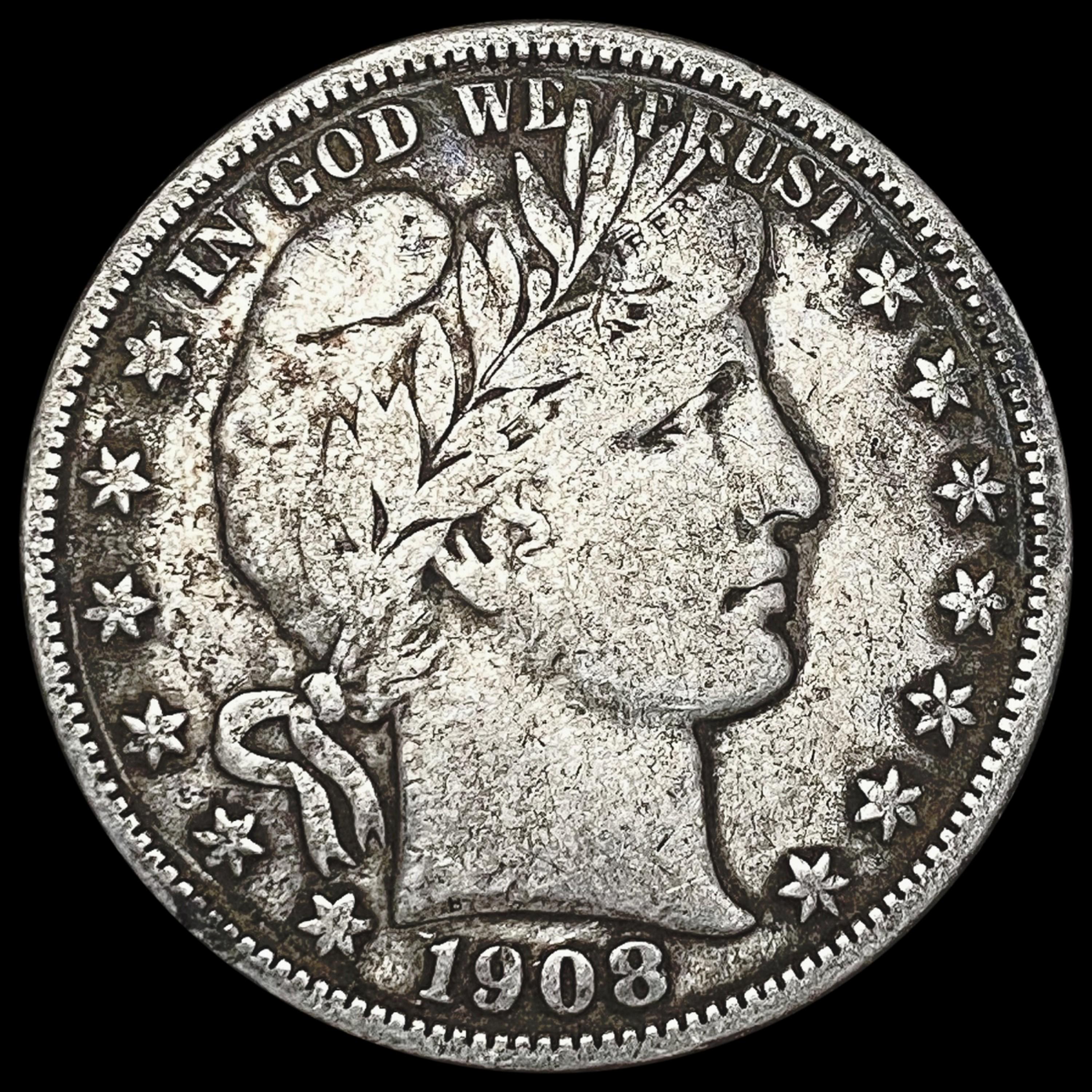 1908-O Barber Half Dollar LIGHTLY CIRCULATED LIGHTLY CIRCULATED