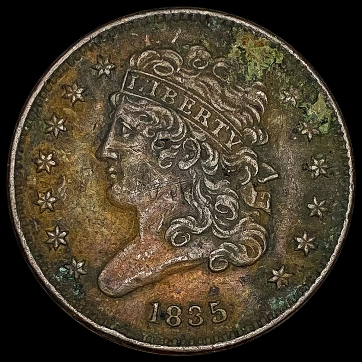 1835 Classic Head Half Cent NICELY CIRCULATED NICELY CIRCULATED
