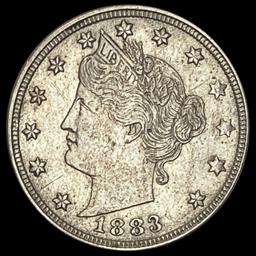 1883 Liberty Head Nickel w/Cents CLOSELY UNCIRCULATED