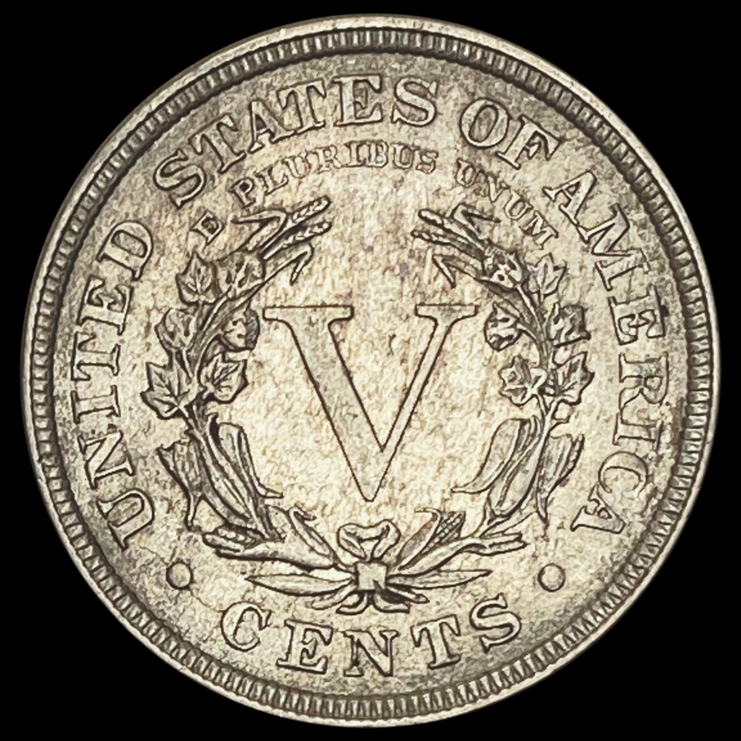 1883 Liberty Head Nickel w/Cents CLOSELY UNCIRCULATED