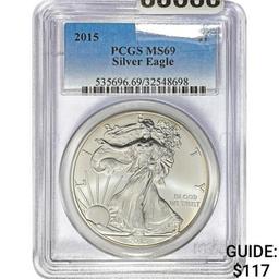 2015 Silver Eagle PCGS MS69