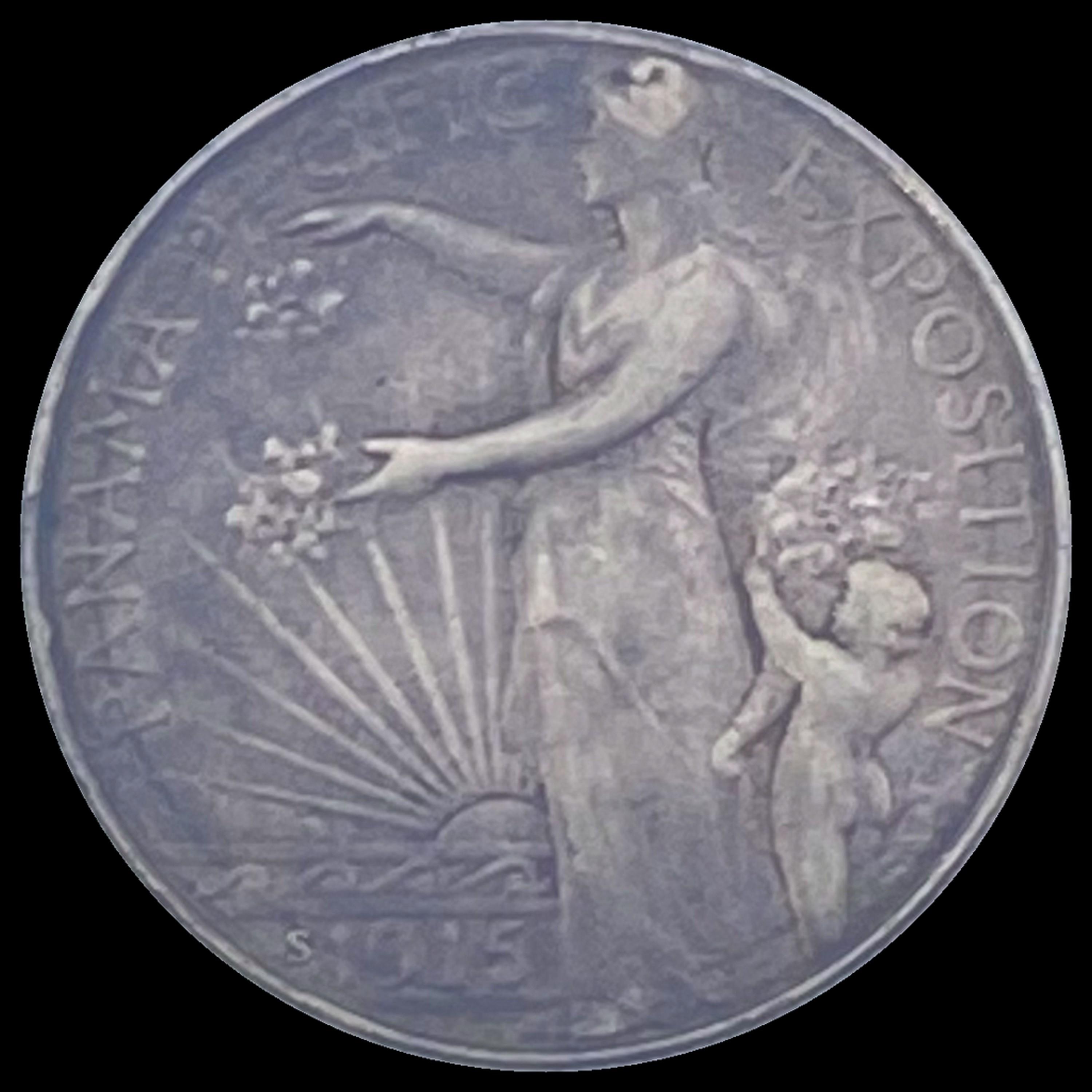 1915-S Silver Panama-Pacific Half Dollar NEARLY UNCIRCULATED