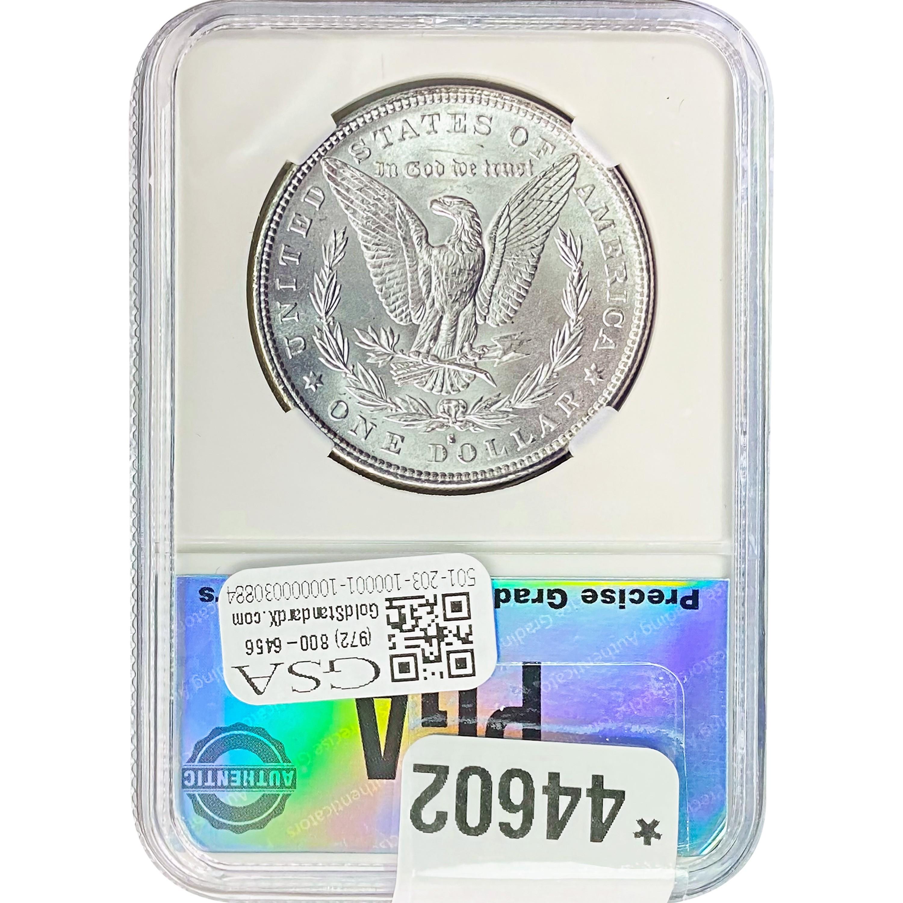 1882-S Morgan Silver Dollar PGA MS65